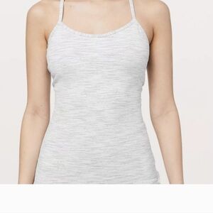 Luluelemon Gray and White Tank Top | Szie 8